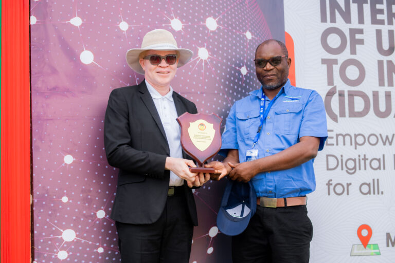 RFA Public Relations Manager Receiving the Award.